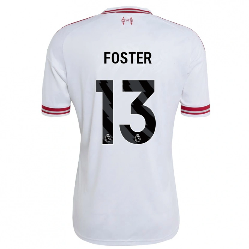 Danxen Dětské Rylee Foster #13 Červená Bílá Daleko Hráčské Dresy 2026/27 Dres