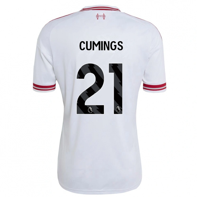 Danxen Dětské Eartha Cumings #21 Červená Bílá Daleko Hráčské Dresy 2026/27 Dres