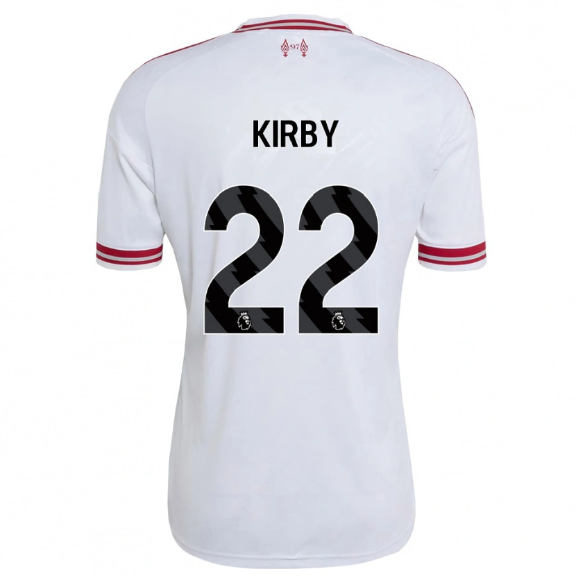 Danxen Dětské Faye Kirby #22 Červená Bílá Daleko Hráčské Dresy 2026/27 Dres