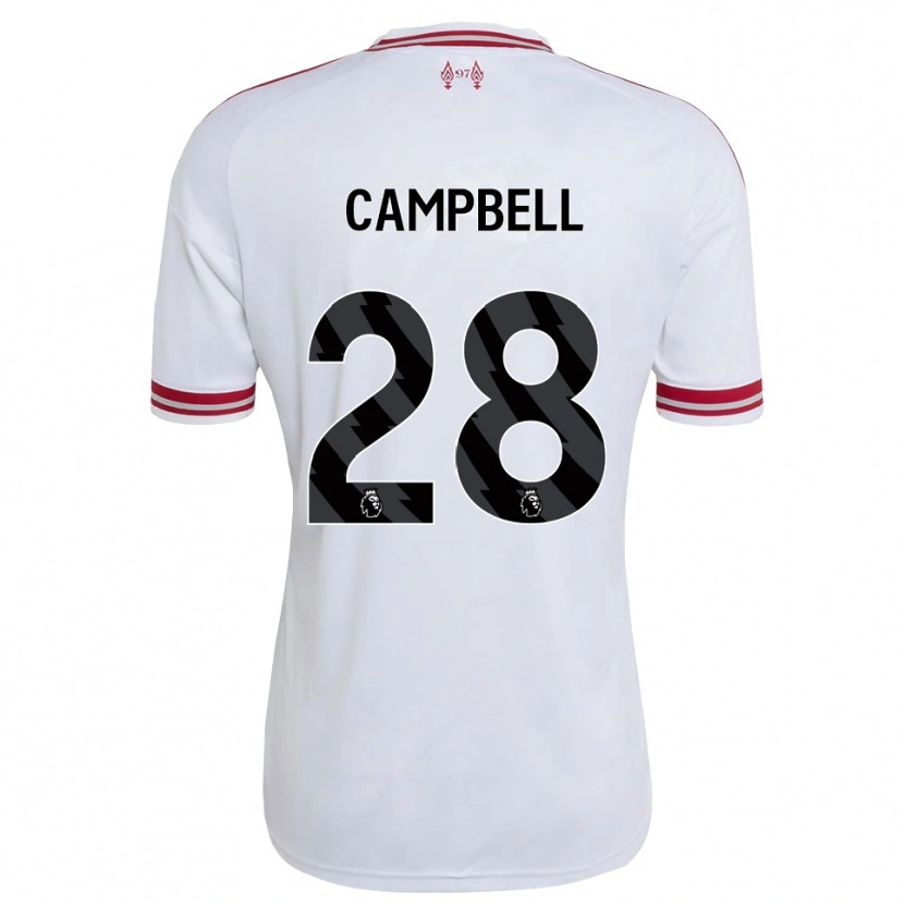 Danxen Dětské Megan Campbell #28 Červená Bílá Daleko Hráčské Dresy 2026/27 Dres