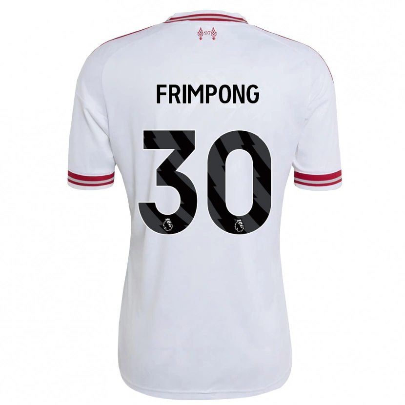 Danxen Dětské Jeremie Frimpong #30 Červená Bílá Daleko Hráčské Dresy 2026/27 Dres