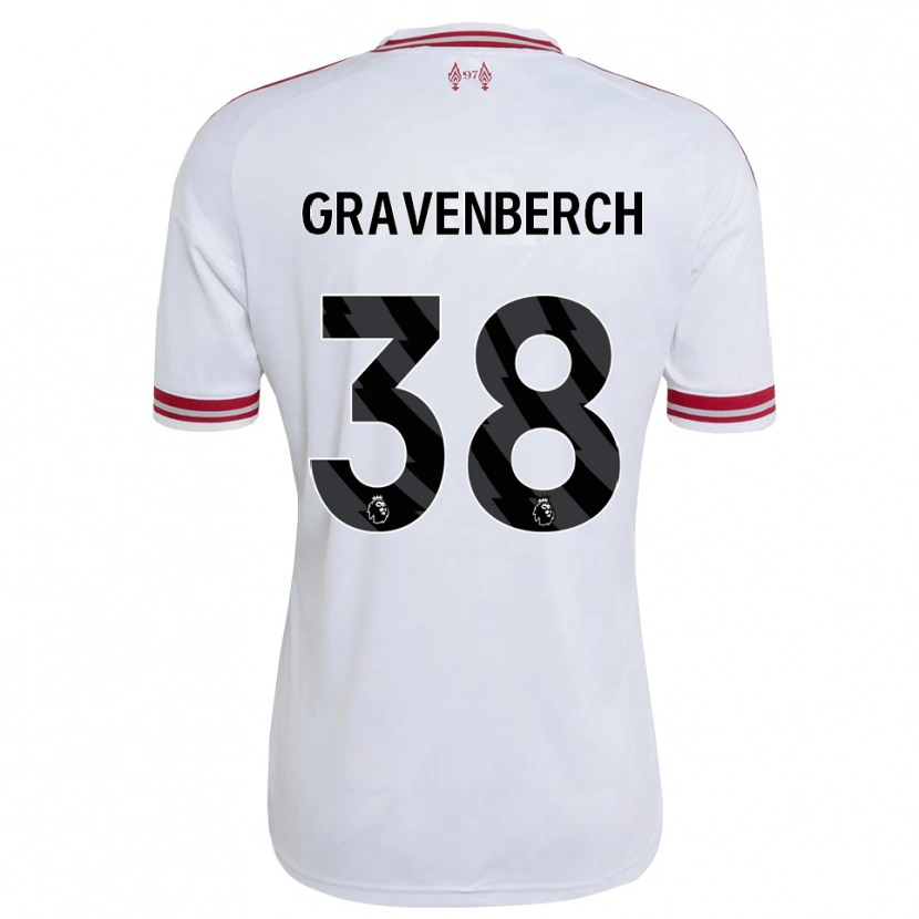 Danxen Dětské Ryan Gravenberch #38 Červená Bílá Daleko Hráčské Dresy 2026/27 Dres