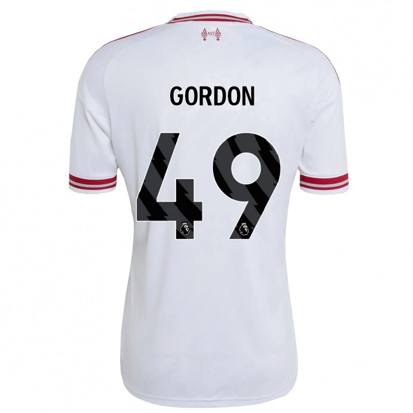 Danxen Dětské Kaide Gordon #49 Červená Bílá Daleko Hráčské Dresy 2026/27 Dres