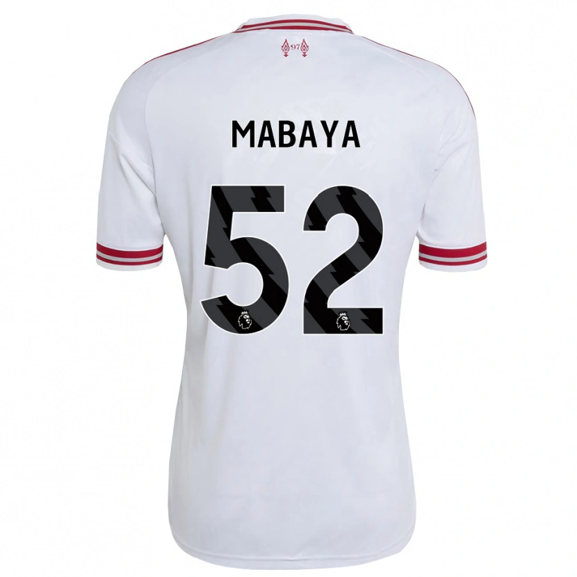 Danxen Dětské Isaac Mabaya #52 Červená Bílá Daleko Hráčské Dresy 2026/27 Dres