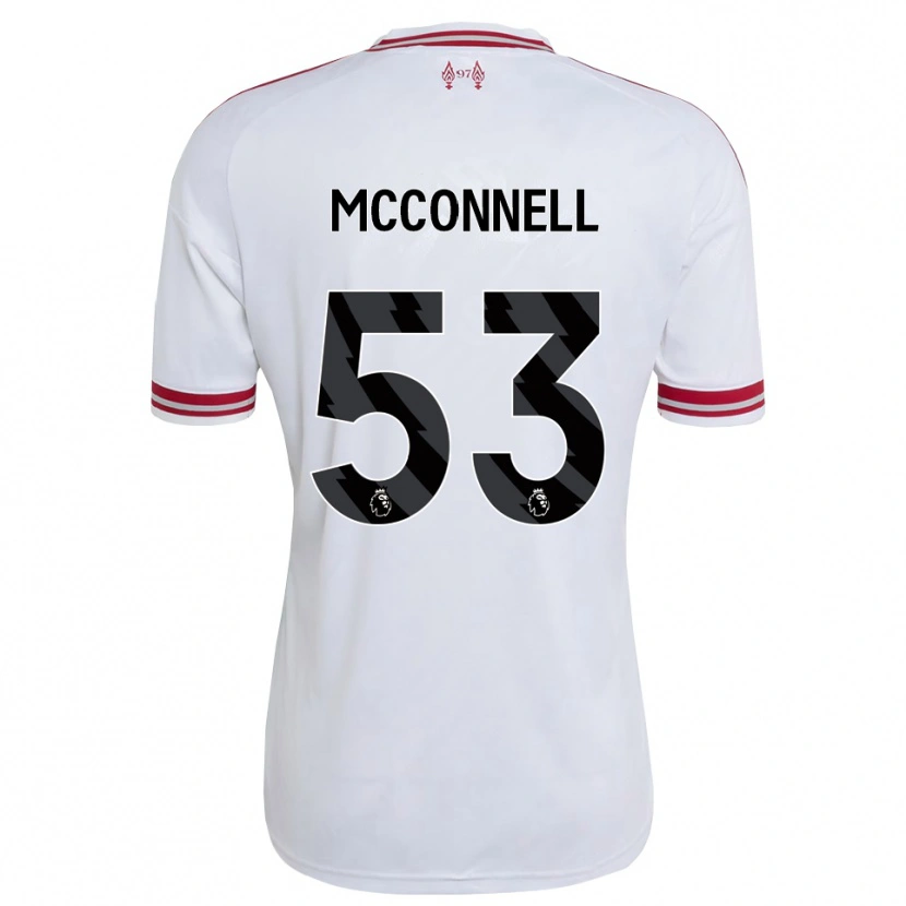 Danxen Dětské James Mcconnell #53 Červená Bílá Daleko Hráčské Dresy 2026/27 Dres