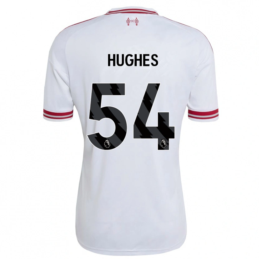 Danxen Dětské Liam Hughes #54 Červená Bílá Daleko Hráčské Dresy 2026/27 Dres