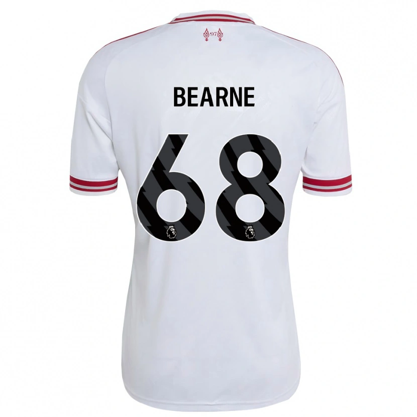 Danxen Dětské Jack Bearne #68 Červená Bílá Daleko Hráčské Dresy 2026/27 Dres