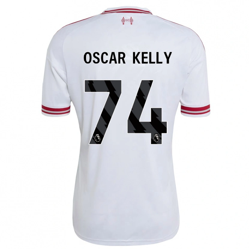 Danxen Dětské Oscar Kelly #74 Červená Bílá Daleko Hráčské Dresy 2026/27 Dres