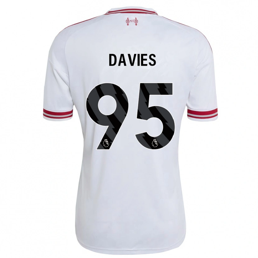 Danxen Dětské Harvey Davies #95 Červená Bílá Daleko Hráčské Dresy 2026/27 Dres