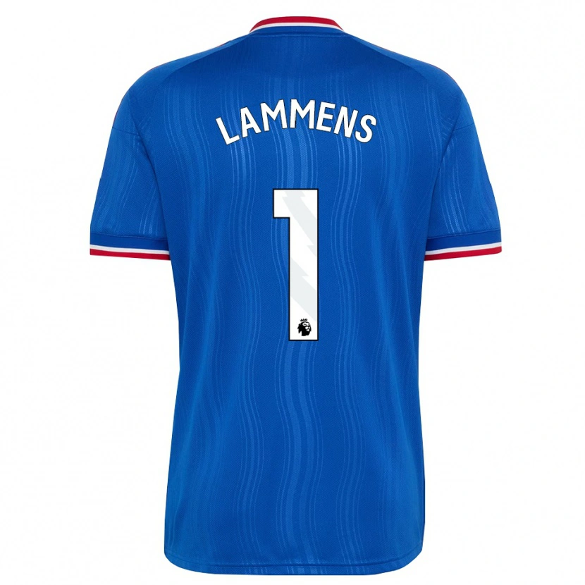 Danxen Dětské Senne Lammens #1 Modrá Bílá Červená Daleko Hráčské Dresy 2026/27 Dres