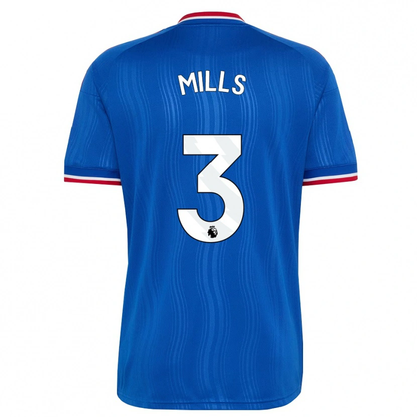Danxen Dětské Albert Mills #3 Modrá Bílá Červená Daleko Hráčské Dresy 2026/27 Dres
