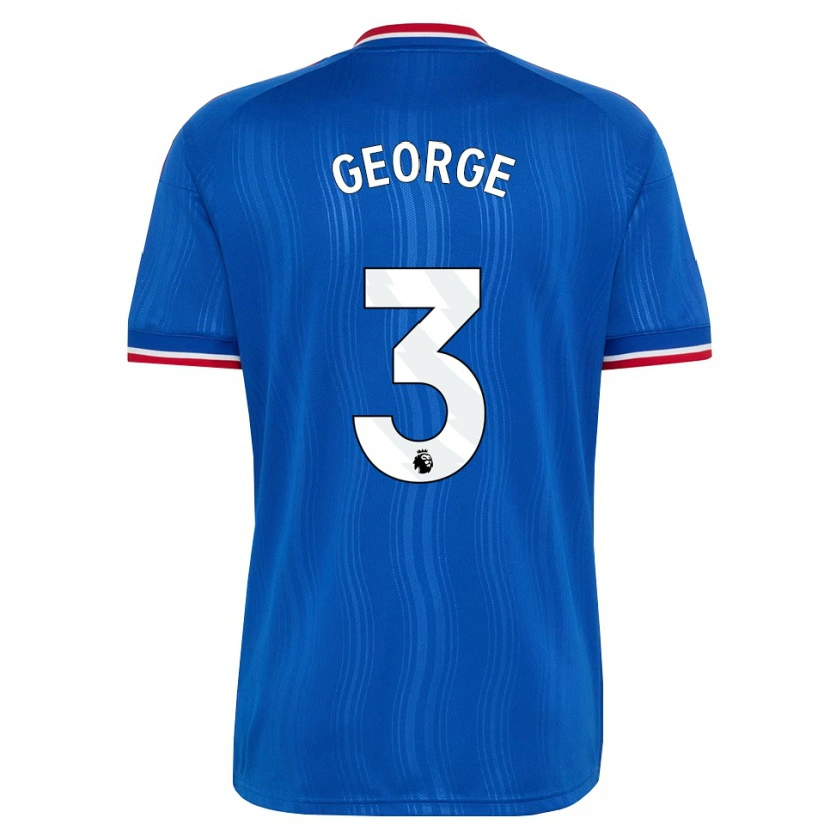 Danxen Dětské Gabby George #3 Modrá Bílá Červená Daleko Hráčské Dresy 2026/27 Dres
