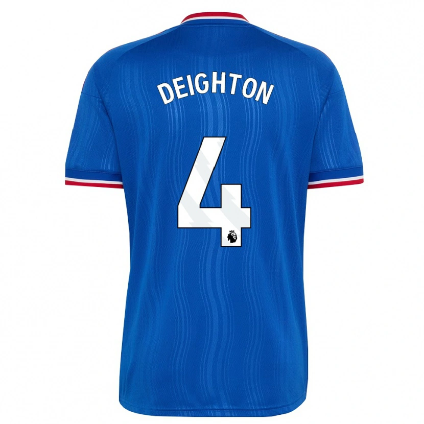 Danxen Dětské Joe Deighton #4 Modrá Bílá Červená Daleko Hráčské Dresy 2026/27 Dres