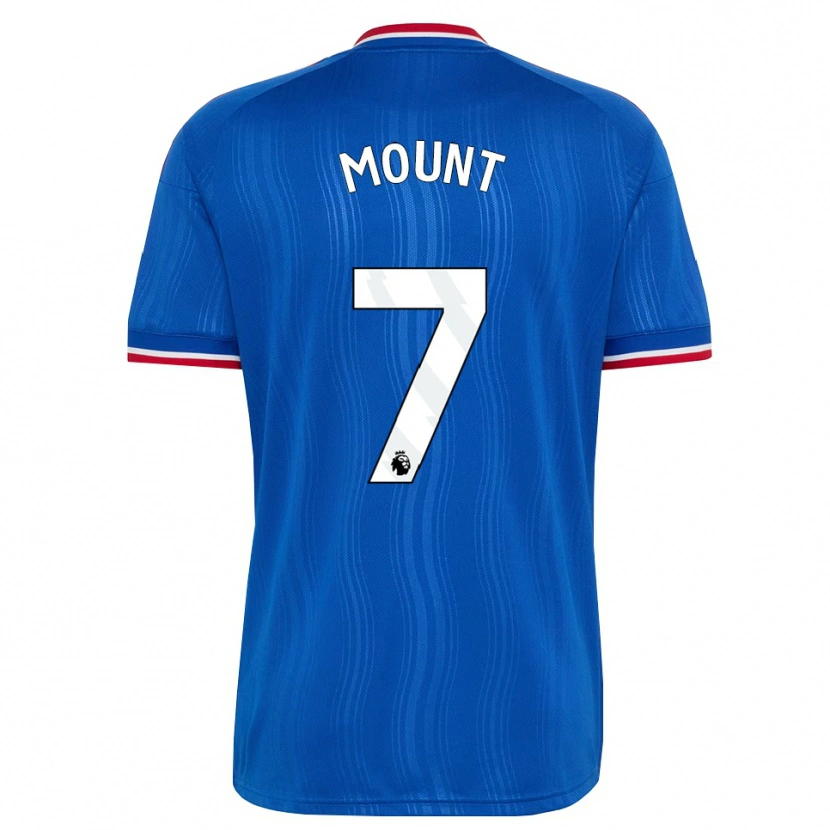 Danxen Dětské Mason Mount #7 Modrá Bílá Červená Daleko Hráčské Dresy 2026/27 Dres