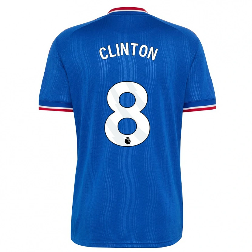 Danxen Dětské Grace Clinton #8 Modrá Bílá Červená Daleko Hráčské Dresy 2026/27 Dres