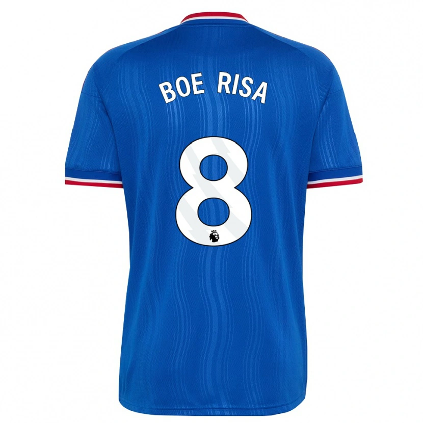 Danxen Dětské Vilde Boe Risa #8 Modrá Bílá Červená Daleko Hráčské Dresy 2026/27 Dres