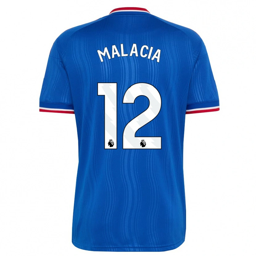 Danxen Dětské Tyrell Malacia #12 Modrá Bílá Červená Daleko Hráčské Dresy 2026/27 Dres