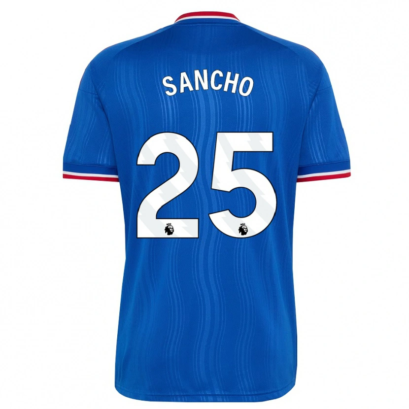 Danxen Dětské Jadon Sancho #25 Modrá Bílá Červená Daleko Hráčské Dresy 2026/27 Dres