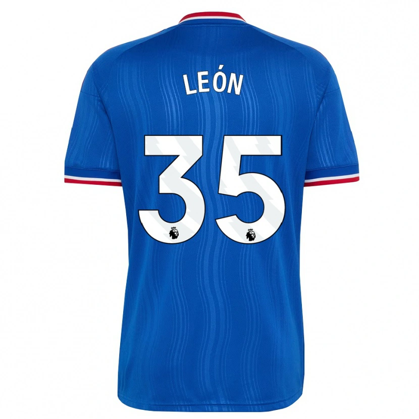 Danxen Dětské Diego León #35 Modrá Bílá Červená Daleko Hráčské Dresy 2026/27 Dres