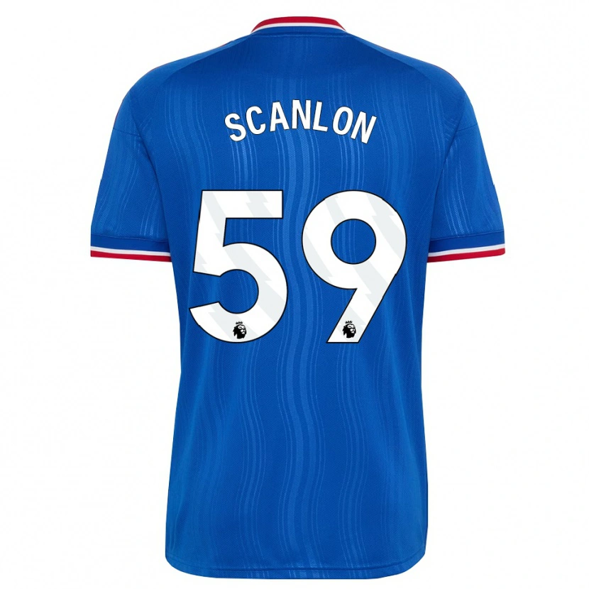 Danxen Dětské James Scanlon #59 Modrá Bílá Červená Daleko Hráčské Dresy 2026/27 Dres