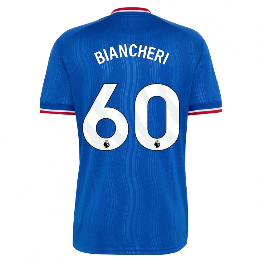 Danxen Dětské Gabriele Biancheri #60 Modrá Bílá Červená Daleko Hráčské Dresy 2026/27 Dres