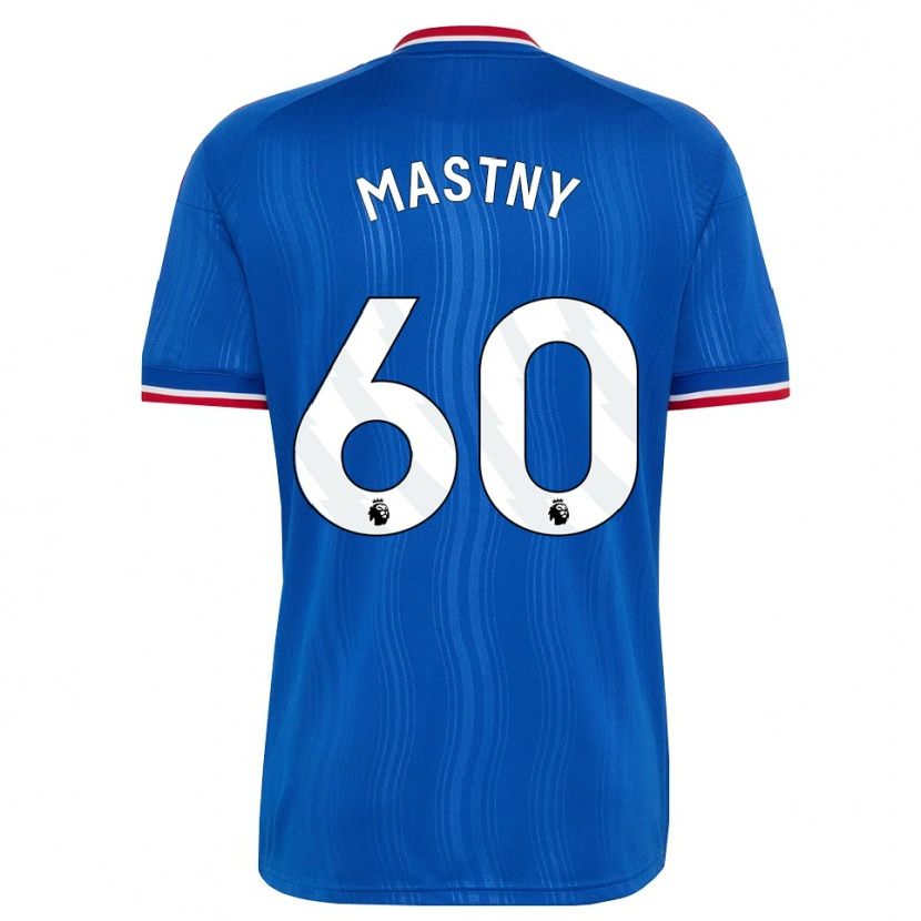 Danxen Dětské Ondrej Mastny #60 Modrá Bílá Červená Daleko Hráčské Dresy 2026/27 Dres