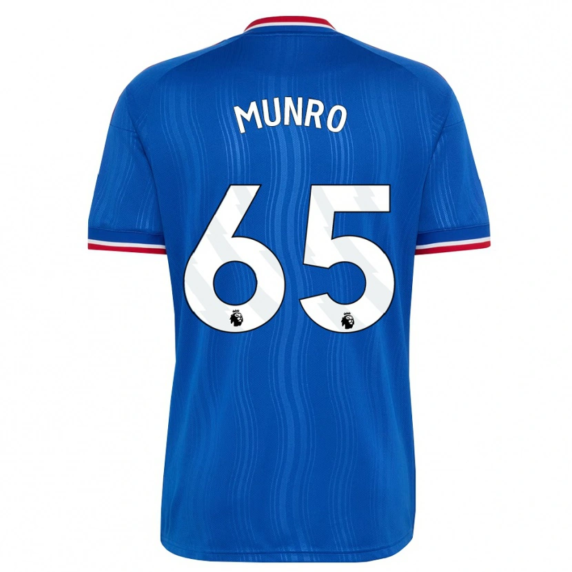 Danxen Dětské Reece Munro #65 Modrá Bílá Červená Daleko Hráčské Dresy 2026/27 Dres