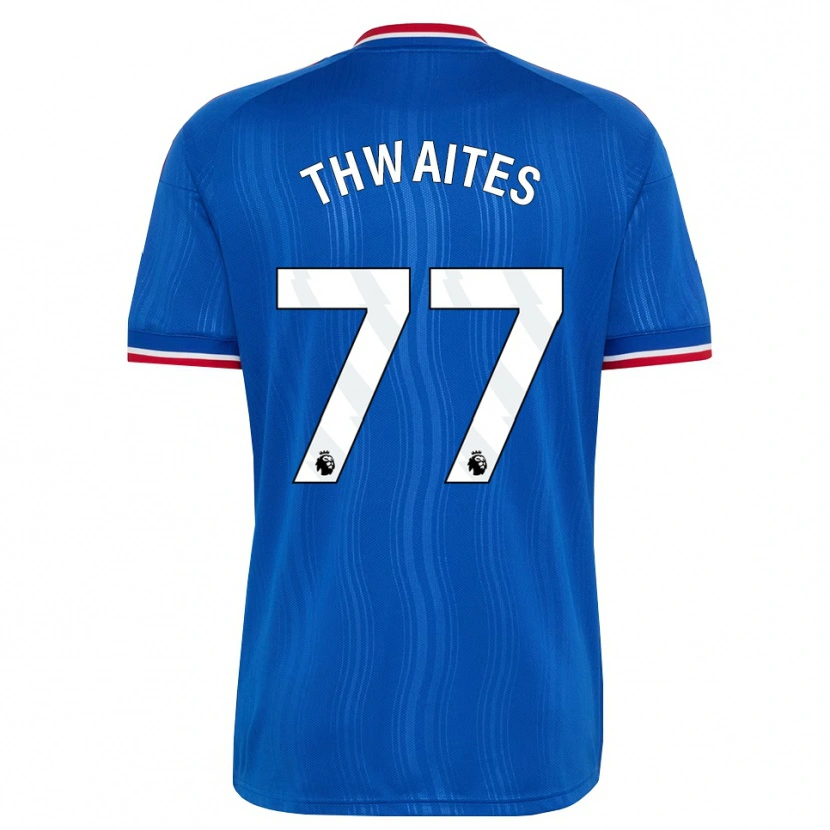 Danxen Dětské Jim Thwaites #77 Modrá Bílá Červená Daleko Hráčské Dresy 2026/27 Dres