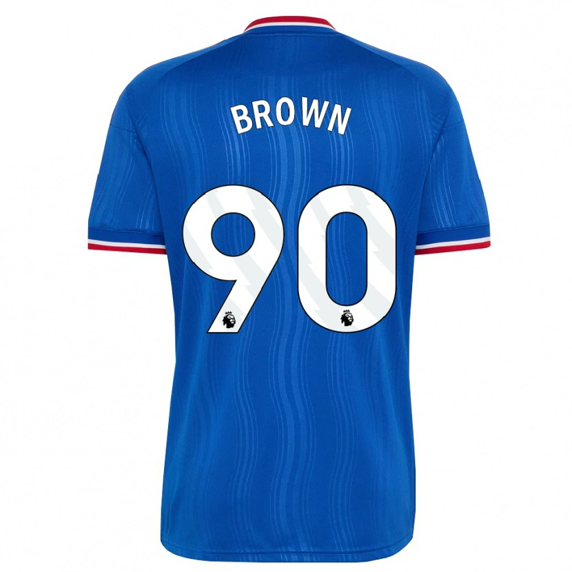 Danxen Dětské Nathaniel-Junior Brown #90 Modrá Bílá Červená Daleko Hráčské Dresy 2026/27 Dres