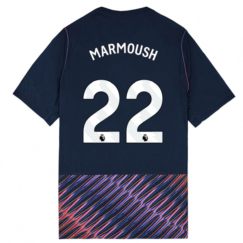 Danxen Dětské Omar Marmoush #22 Královská Modř Bílá Daleko Hráčské Dresy 2026/27 Dres