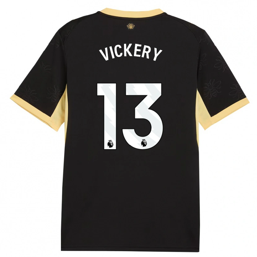 Danxen Dětské Ben Vickery #13 Černá Žlutá Daleko Hráčské Dresy 2026/27 Dres