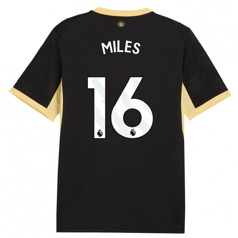 Danxen Dětské Harrison Miles #16 Černá Žlutá Daleko Hráčské Dresy 2026/27 Dres