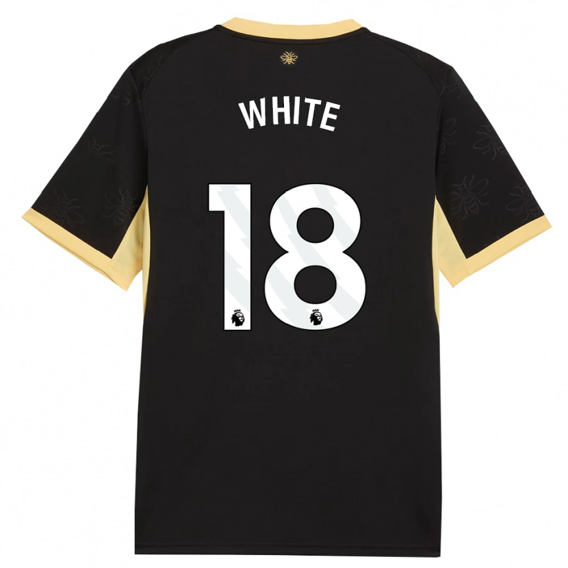 Danxen Dětské Ellen White #18 Černá Žlutá Daleko Hráčské Dresy 2026/27 Dres