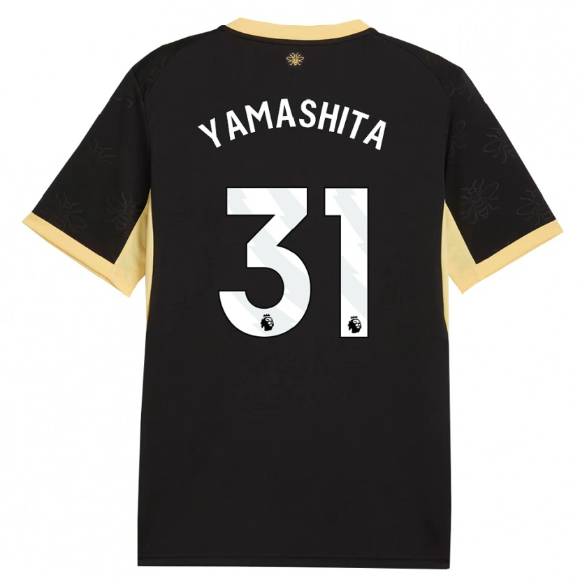 Danxen Dětské Ayaka Yamashita #31 Černá Žlutá Daleko Hráčské Dresy 2026/27 Dres