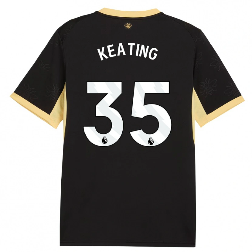 Danxen Dětské Khiara Keating #35 Černá Žlutá Daleko Hráčské Dresy 2026/27 Dres