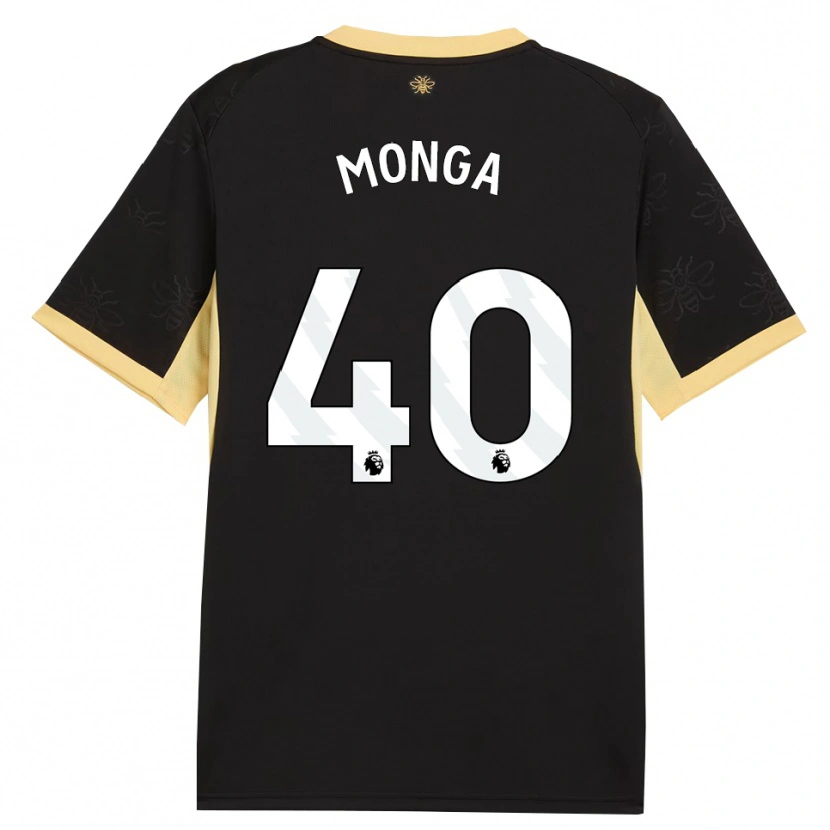 Danxen Dětské Jeremy Monga #40 Černá Žlutá Daleko Hráčské Dresy 2026/27 Dres