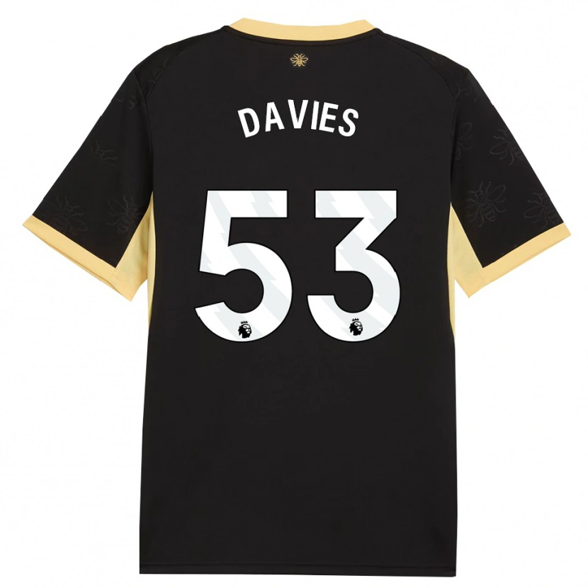 Danxen Dětské Mayzee Davies #53 Černá Žlutá Daleko Hráčské Dresy 2026/27 Dres