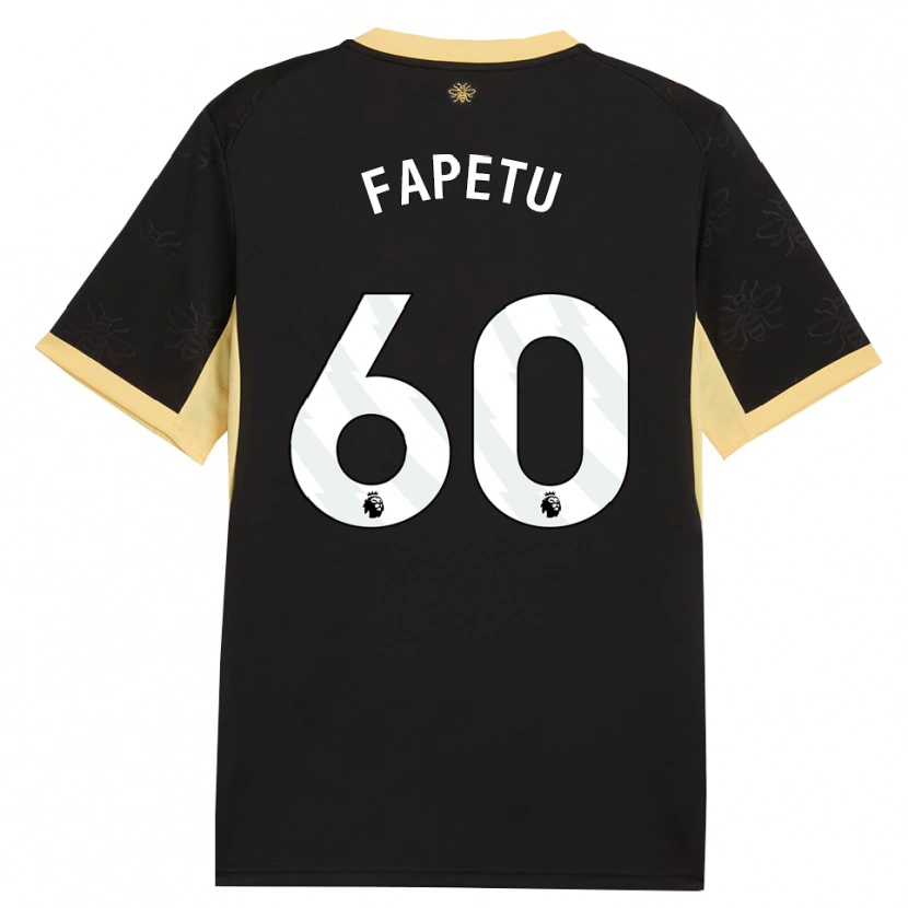 Danxen Dětské Femi Fapetu #60 Černá Žlutá Daleko Hráčské Dresy 2026/27 Dres