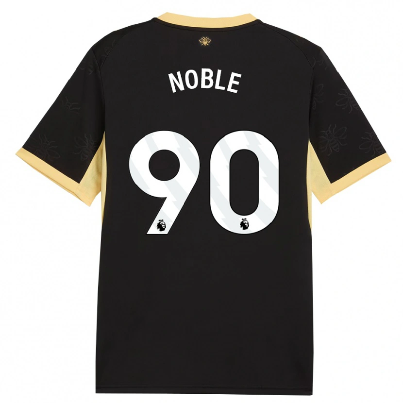 Danxen Dětské Kian Noble #90 Černá Žlutá Daleko Hráčské Dresy 2026/27 Dres