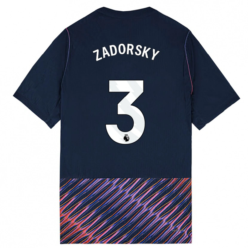 Danxen Dětské Shelina Zadorsky #3 Královská Modř Bílá Daleko Hráčské Dresy 2026/27 Dres