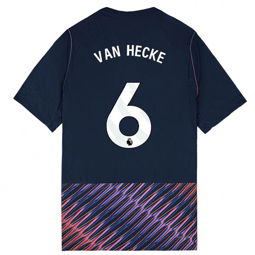 Danxen Dětské Jan Paul Van Hecke #6 Královská Modř Bílá Daleko Hráčské Dresy 2026/27 Dres