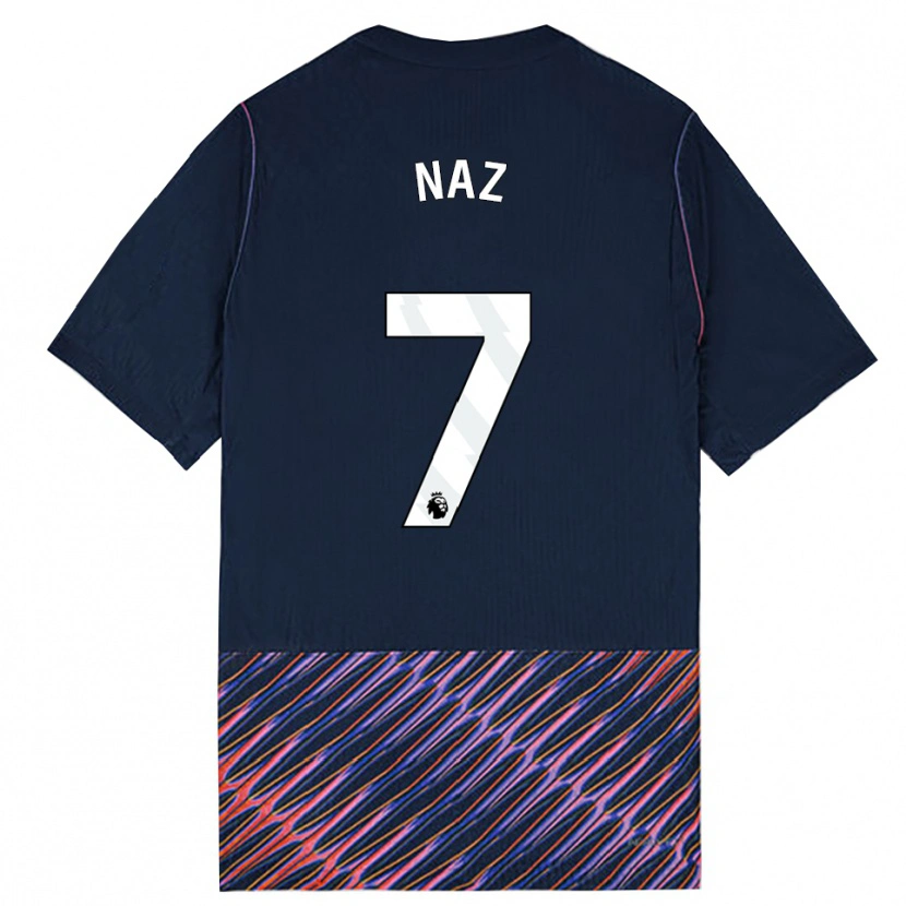 Danxen Dětské Jessica Naz #7 Královská Modř Bílá Daleko Hráčské Dresy 2026/27 Dres