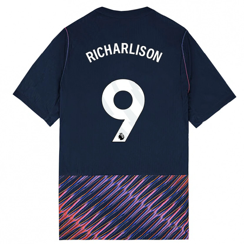 Danxen Dětské Richarlison De Andrade #9 Královská Modř Bílá Daleko Hráčské Dresy 2026/27 Dres