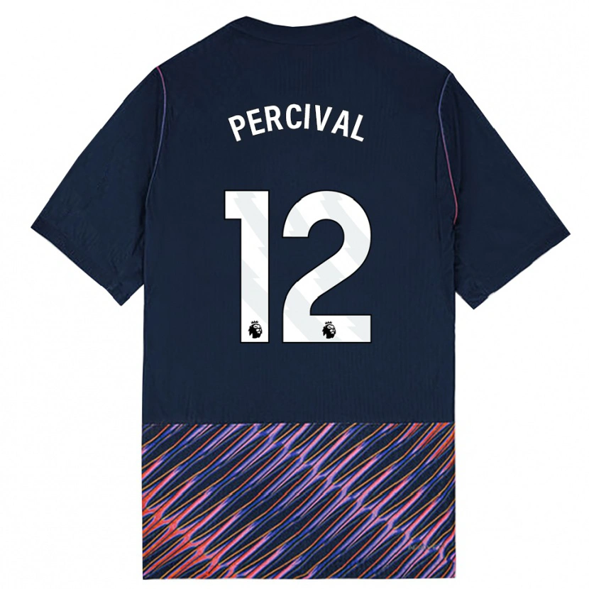 Danxen Dětské Ria Percival #12 Královská Modř Bílá Daleko Hráčské Dresy 2026/27 Dres
