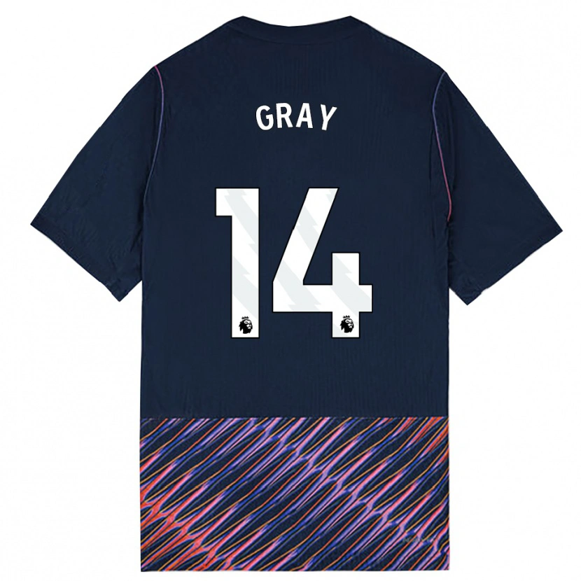 Danxen Dětské Archie Gray #14 Královská Modř Bílá Daleko Hráčské Dresy 2026/27 Dres