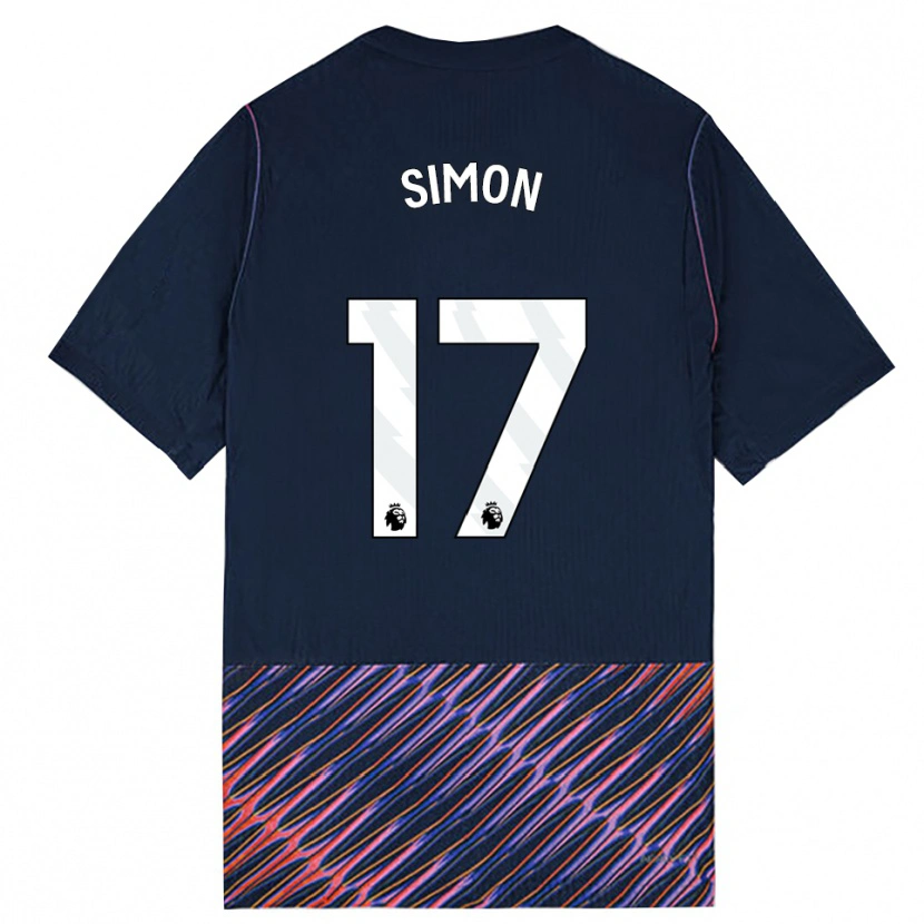 Danxen Dětské Kyah Simon #17 Královská Modř Bílá Daleko Hráčské Dresy 2026/27 Dres
