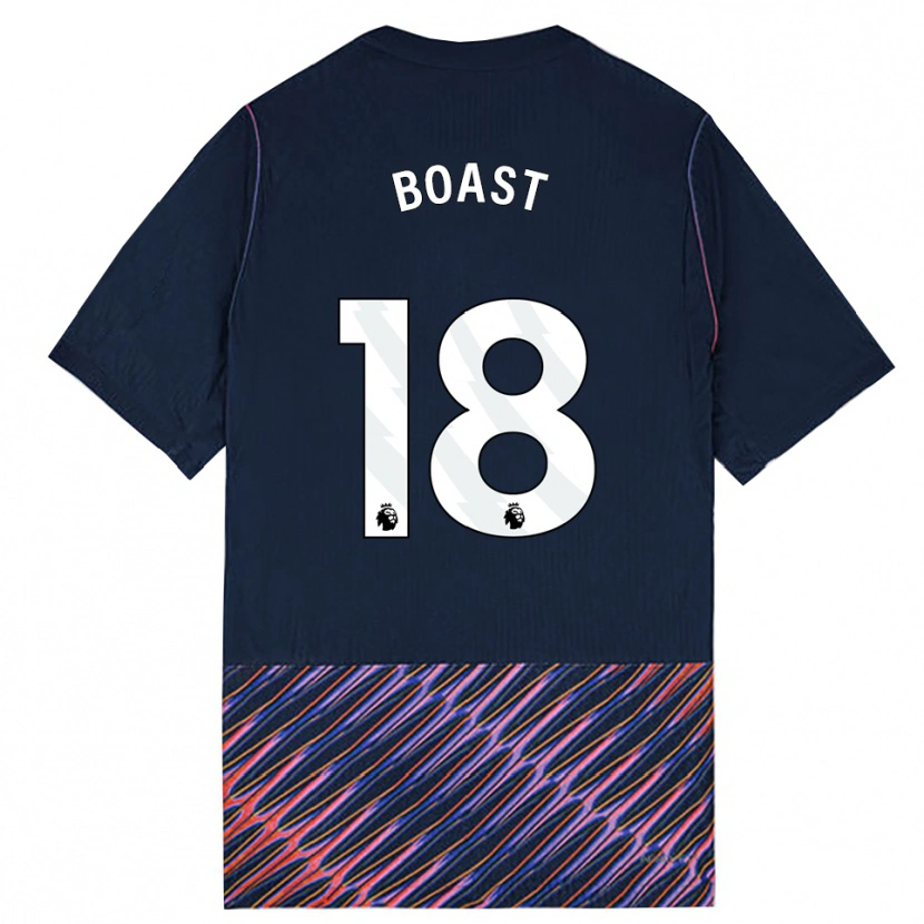 Danxen Dětské Oliver Boast #18 Královská Modř Bílá Daleko Hráčské Dresy 2026/27 Dres
