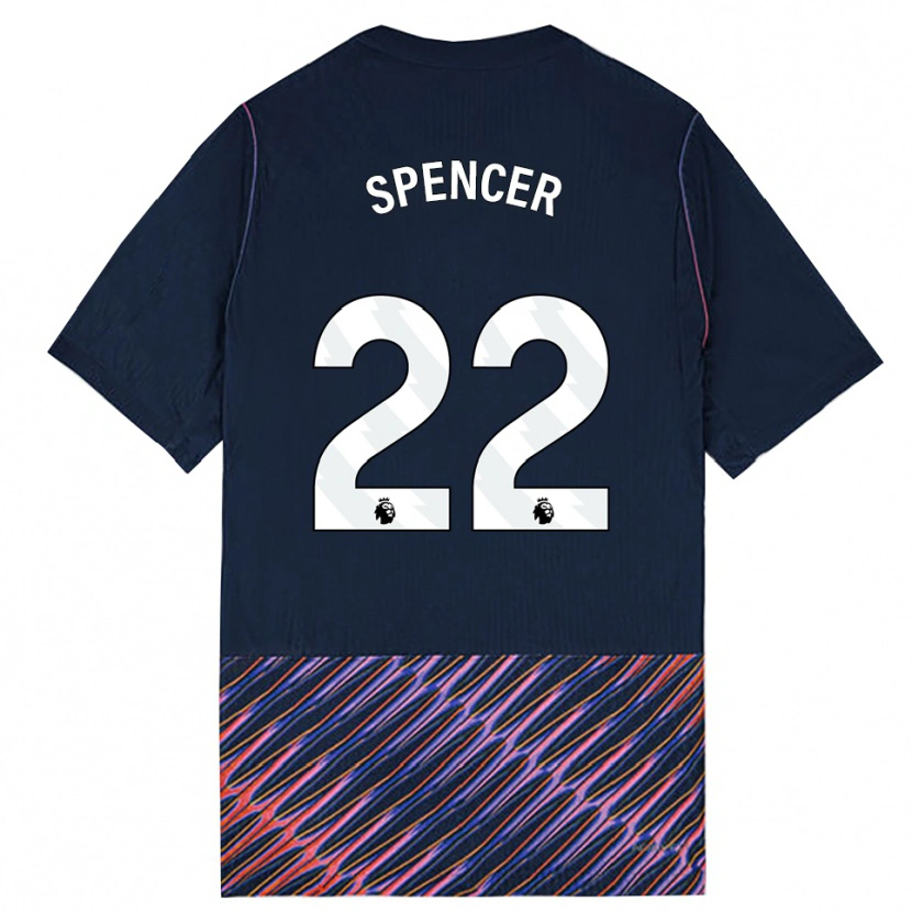 Danxen Dětské Rebecca Spencer #22 Královská Modř Bílá Daleko Hráčské Dresy 2026/27 Dres