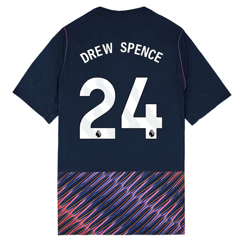 Danxen Dětské Drew Spence #24 Královská Modř Bílá Daleko Hráčské Dresy 2026/27 Dres