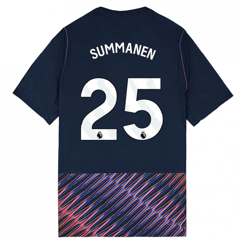 Danxen Dětské Eveliina Summanen #25 Královská Modř Bílá Daleko Hráčské Dresy 2026/27 Dres